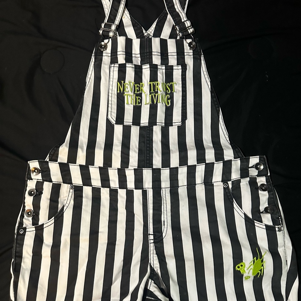 Plus size 0 beetlejuice shortalls.